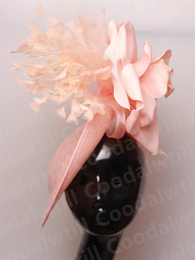Royal Ascot Big Fascinator Derby Hat Women Kentucky Derby Headpiece Flower Wedding Fascinators Hats Hair Clip Ladies Chapeau