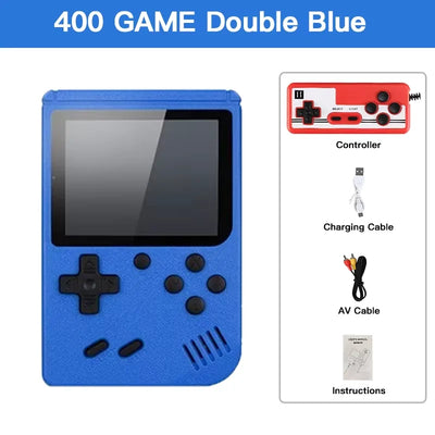 Retro Portable Mini Video Game Console 8-Bit LCD Game Player Built-in 400 500 Games AV Handheld Game Console For Children