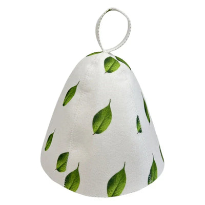 New Cute Russian Sauna Caps With Spot Printing Fashion Felt Sauna Hats with Hanging Loop