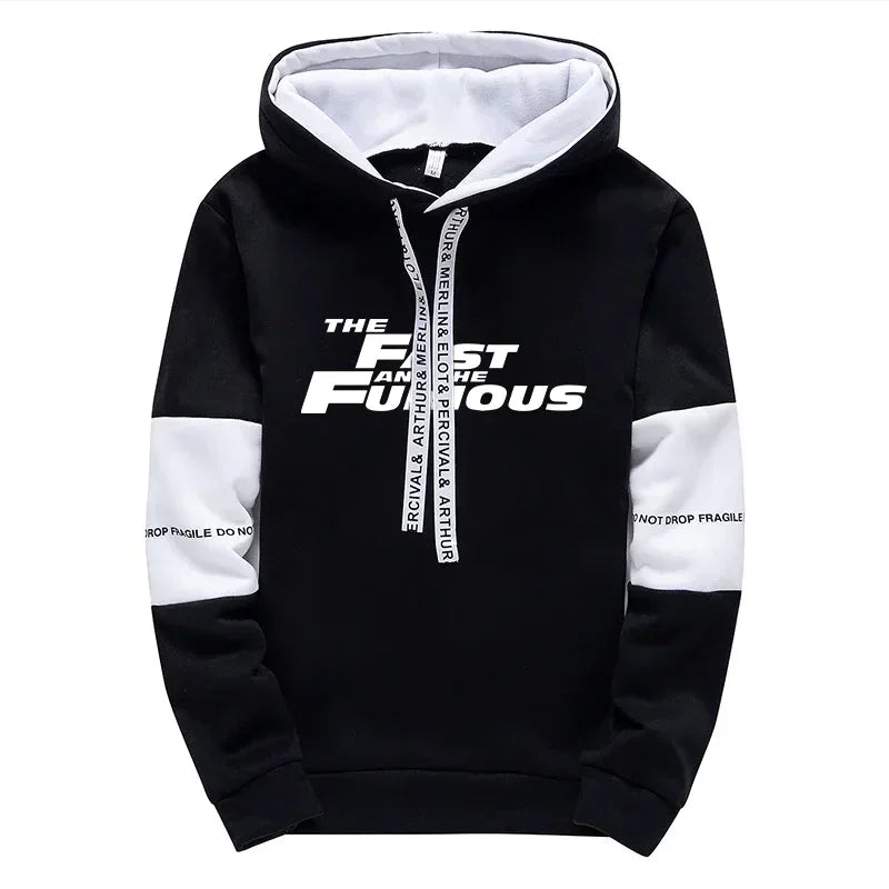 Mens Sweatshirt Fashion Sweatpants Male Casual Sweatshirts for Men Daily Hoodies Hot Sales Clothing Fast and Furious Printing