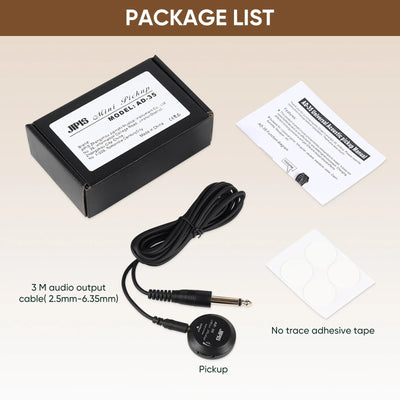 Acoustic Guitar Pickup for Guitar,Ukulele,Mandolin,Violin,Canjo,Kalimba,Drum,Surface-Adhesive Piezo Pickup with Volume Control