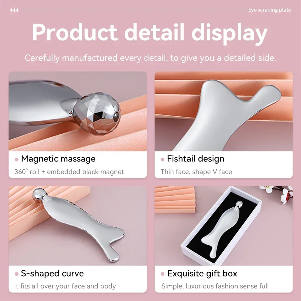 Roller Face Massager V-shape Face Lift Tools Firming Beauty Massage Body Anti-Aging Puffy Eyes Beauty Machine