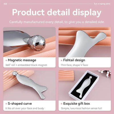 Roller Face Massager V-shape Face Lift Tools Firming Beauty Massage Body Anti-Aging Puffy Eyes Beauty Machine