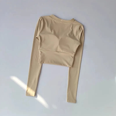 Women's Long Sleeve Seamless Fitness Top