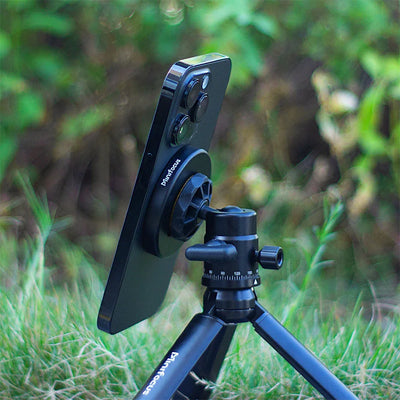 Magnetic Phone Holder for Magsafe to 1/4 3/8'' Screw Arri Hole Tripod Mount Adapter for iPhone 14 13 12 Serie with Magnetic Ring