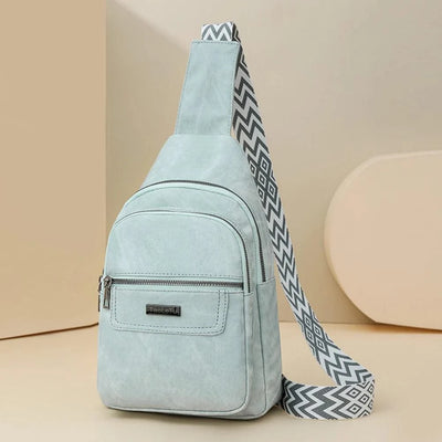 Women Men PU Leather Shoulder Bag Fashion Sling Crossbody Bag