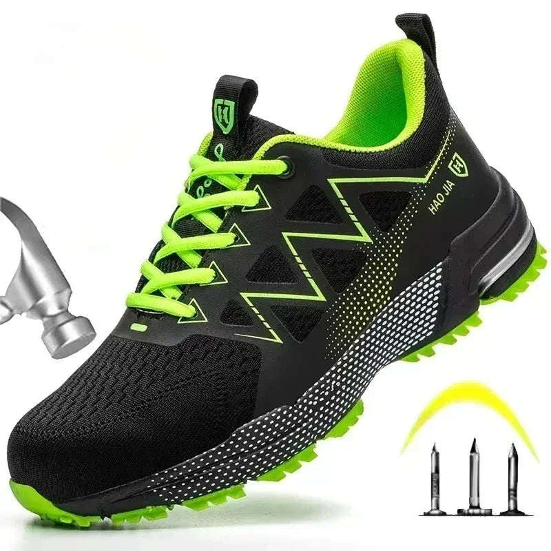 Men's Safety Shoes Anti-Smashing Steel Toe Shoes Indestructible Wear-resistant Men Boots Puncture Proof Work Safety Boots 안전화