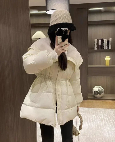 Medium Length Parkas Woman Blouson Outdoor Clothes Jackets Discount Loose Casual Lined Cold Elegant Hot Down Coats for Women