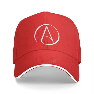 Atheist Atheism Symbol Print Baseball Cap Summer Men Sunhat Fashion Adjustable Unisex Atheism No Religion Hats Bone