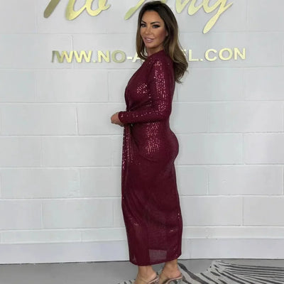 Elegant Deep V Neck Bodycon Dress for women