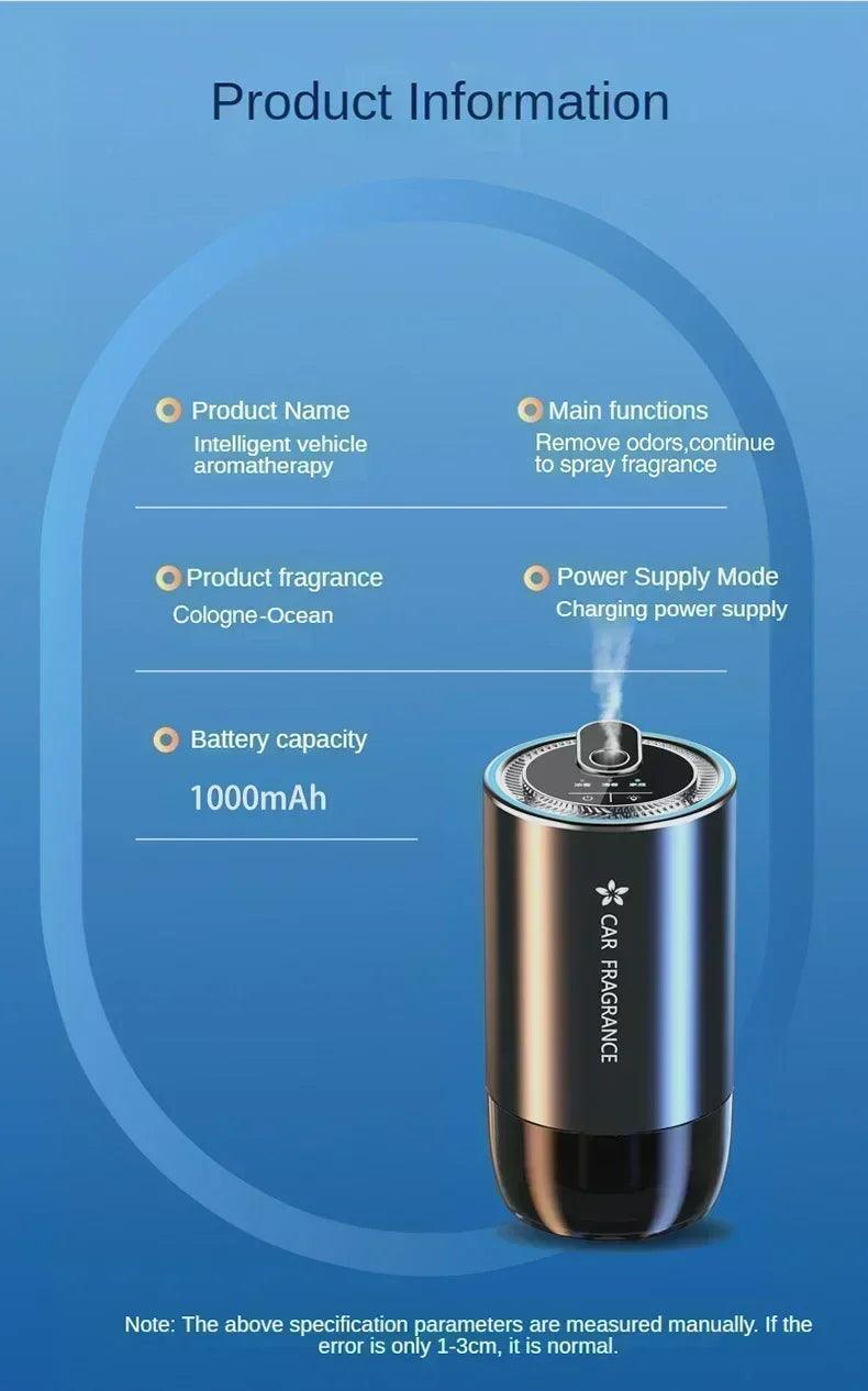 Car perfume air freshener essential oil fragrance diffuser smell distributor usb rechargeable aromatherapy scent