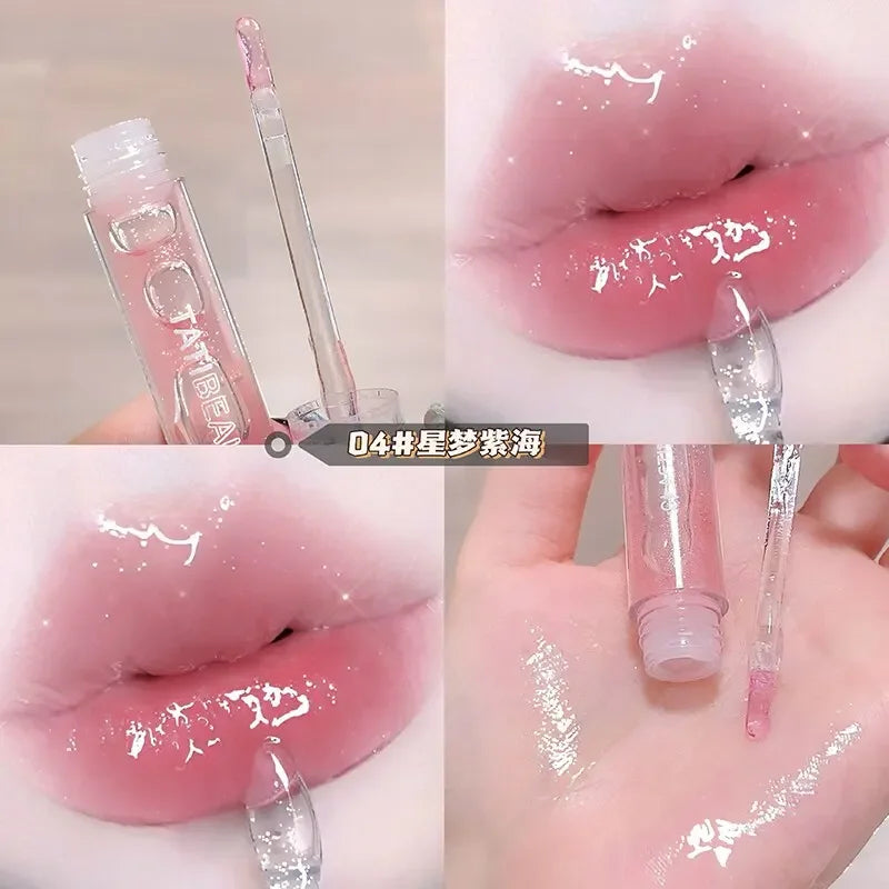 Lip Oil Uuny Transparent Water Gloss Lip Honey Female Moisturizing Lip Glaze Mirror Toot Glass Lip Gloss Student