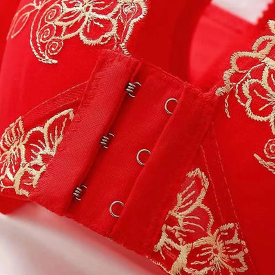 Middle-Aged Elderly Women Bra Lace Jacquard Trim Lightweight Adjustable Supportive Bras for mom