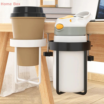 1PC Desk Cup Holder Shelf Universal Fixed Cup Holder For Coffee Mugs Water Bottles Cup Clamp Holder At The Table Storage Rack