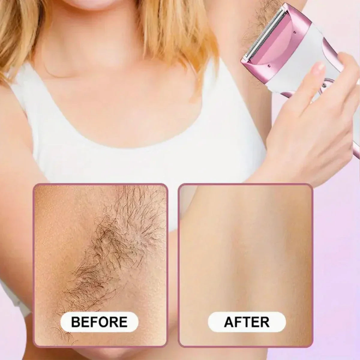 Electric Women Epilators Shavers Razors Trimmers for Women on Private Area and Leg Armpit Back Hair, Girls Bikini Epilators