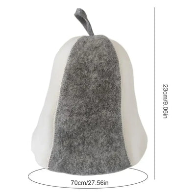 sauna Anti Heat Sauna Hat Thicken Wool Felt Shower Cap Women Men Steam Bath Shower Hair Turban Quickly Towel Drying Towel Hats