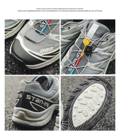 Athletic Shoes For Men Outdoor Hiking Boots New Product Fashion Men Casual Shoes Light Running Sneakers Breathable Elastic Band