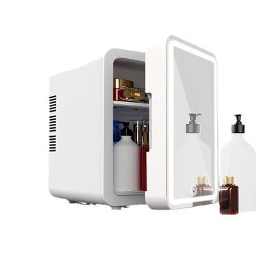4L Makeup Mini Fridge for Bedroom Car Office & Dorm Cooler & Warmer Portable Small Refrigerator for Cosmetics, Skin Care