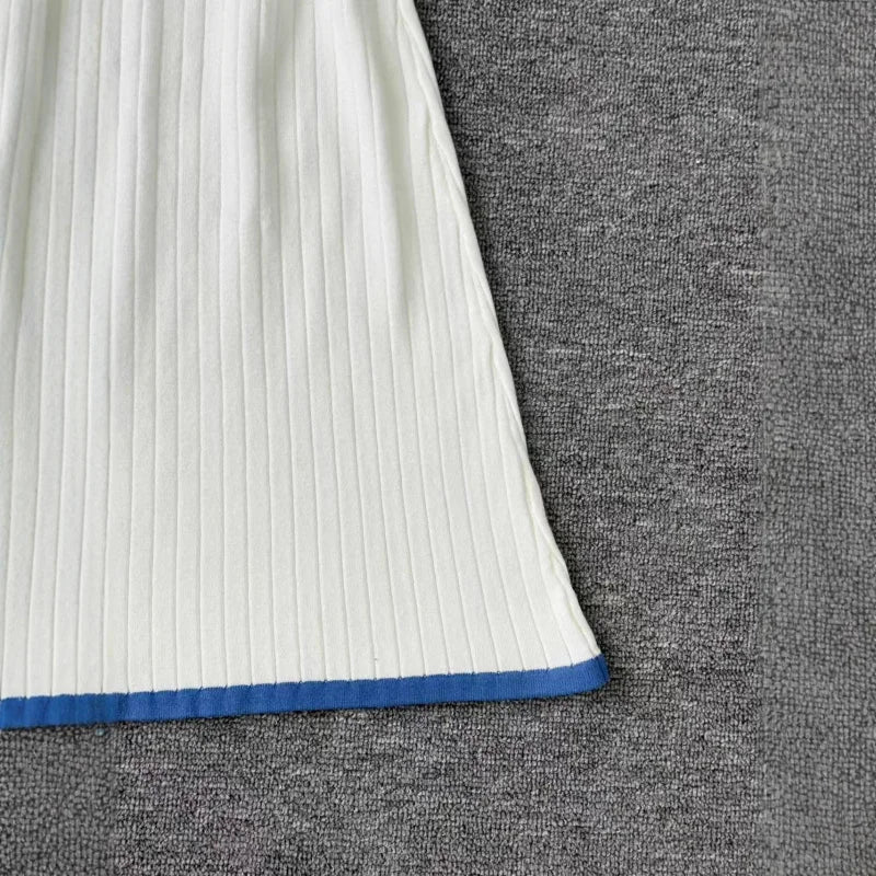 2025 Women's Knitted Dress Chic V-Neck Knit Dress for Women - Elegant Slim Fit Office to Weekend Style Fall Winter Sweater Dress