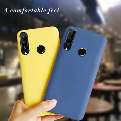 For Huawei P30 Lite Case Plain Slim Soft Matte Silicon TPU Phone Cases For Huawei P30 Lite P30Lite P30Pro P 30 Lite Pro Cover