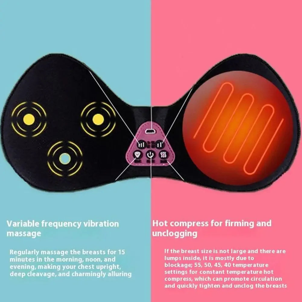 Wearable Hands-Free Massager for Women Upper Body Relaxation Comfort Support Detachable & Washable Home Use