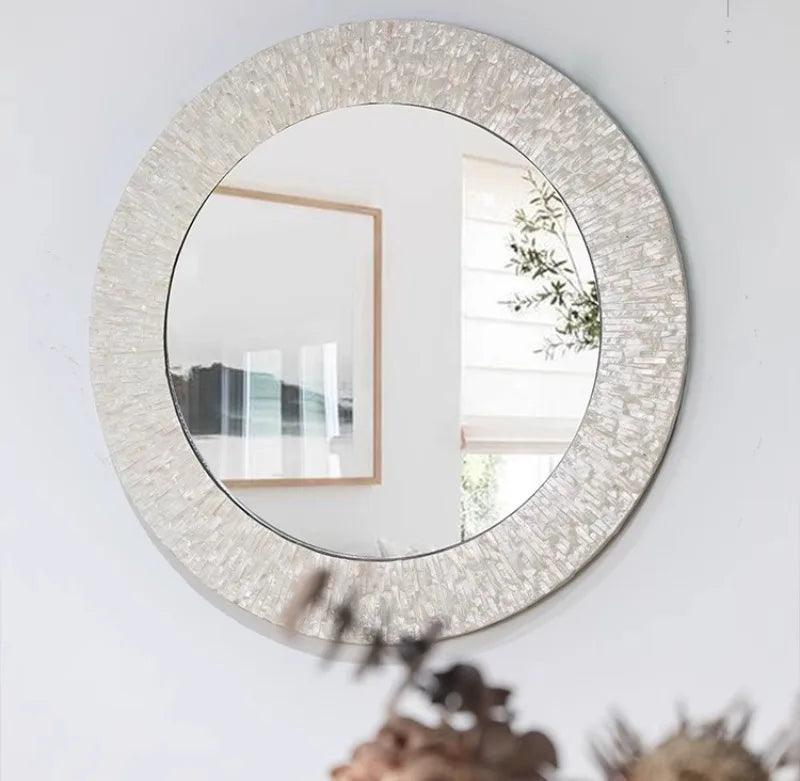Wall hanging decorative mirrors living room glass bedroom bathroom aesthetics makeup mirror decor
