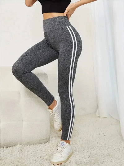 Women Side Stripe Sports Fitness Yoga Leg gings Activewear