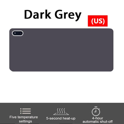 Warm Desk Pad Desk Hand Warmer Touch Control 5 Heating Grade Hand Heating Pad Desk Mousepad Fast Heating For Computer Keyboard