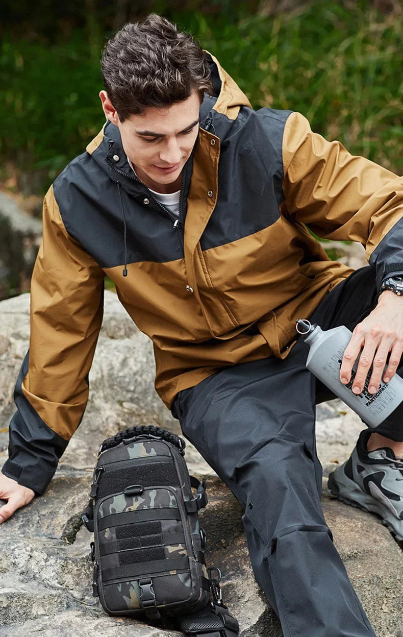 Men's Camping Chest Bag Tactical Sports Shoulder Outdoor Fanny Pack Hiking Climbing Cycling Fishing MOLLE System Sling Bags