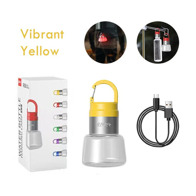 LED Bottle Light Camping Lantern with Flowing Light USB Portable Handheld Hanging Bottle Lamp Outdoor Multi Use