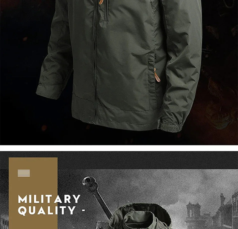 Winter Jacket Fashion Coat Hoodies Camping Hiking Jacket Men's Casual Waterproof Jacket Windbreaker Men Outerwear Men's Clothes