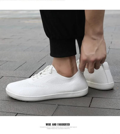 Wide Toe Barefoot Shoes Mens Womens Minimalist Walking Sneakers Shoes | Zero Drop Sole | Breathable Mesh Cross Training Shoes
