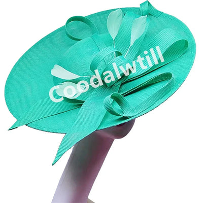Royal Ascot Big Fascinators Hat Women Party Tea Fancy Millinery Cap Elegant Ladies Wedding Event Headpiece Headband Party Hats
