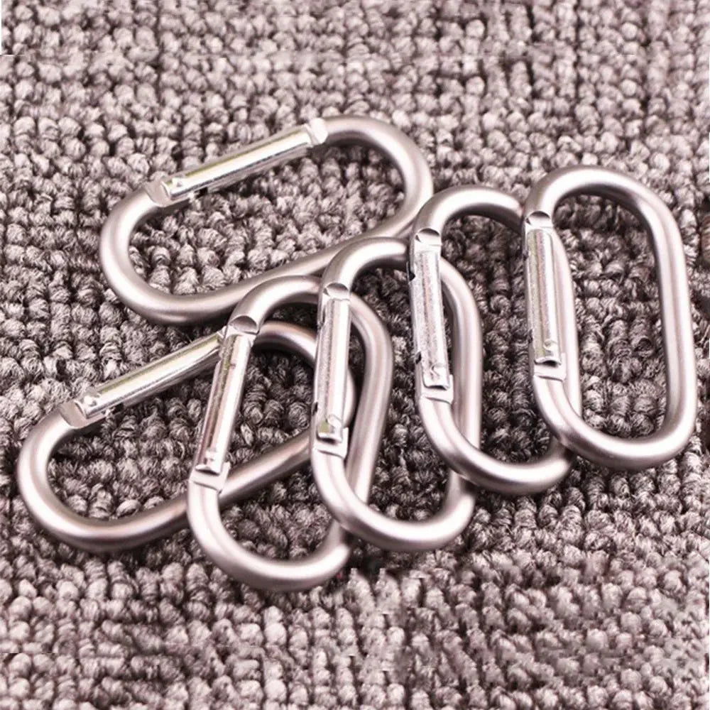 2/5/10pcs Alloy Aluminum Survival Gear Camp Mountaineering Hook Carabiners Carabiner Travel Kit Camping Equipment