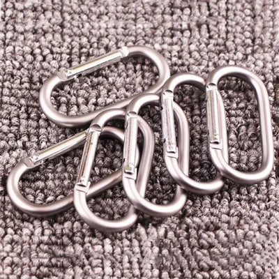 2/5/10pcs Alloy Aluminum Survival Gear Camp Mountaineering Hook Carabiners Carabiner Travel Kit Camping Equipment