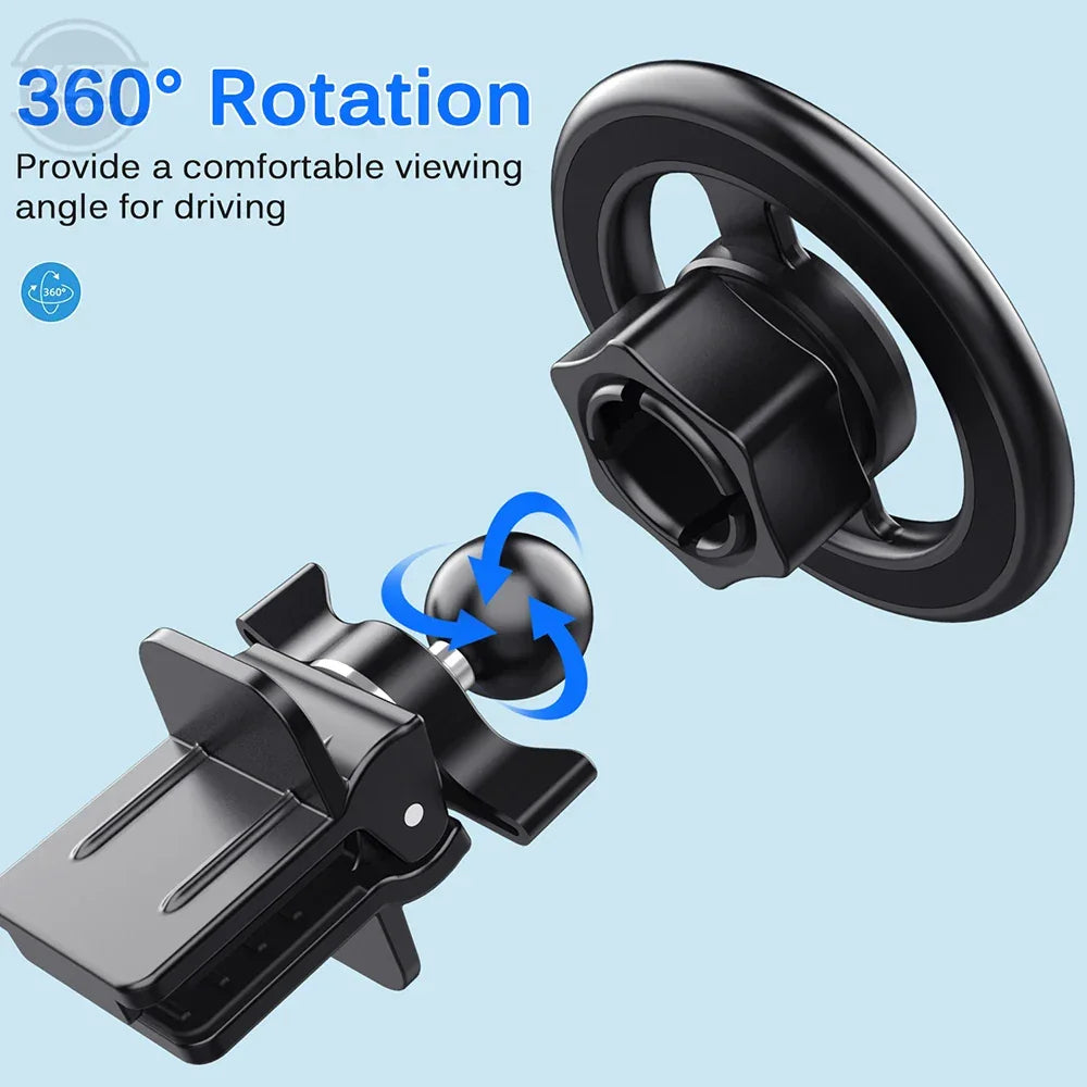 Universal For MagSafe Car Mount New Magnetic Phone Holder Stand Air Vent Mobile Phone Clip GPS Bracket For iPhone 14/13/12ProMax