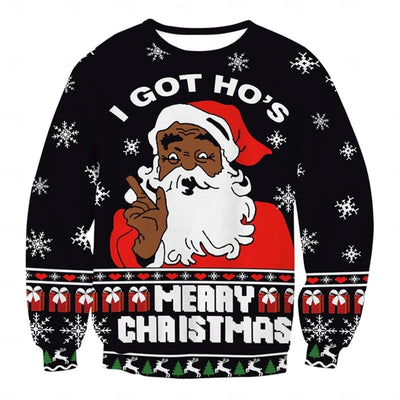 Fashion Jesus Ugly Christmas Sweater For Women Clothes Hip Hop Bar Party Men Sweatshirts Casual Male Pullovers Tops Tracksuit