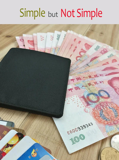 2023 Minimalist Slim Nylon Wallet For Men Women Slimline Ultra Thin Mini Small Male Female Zipper Coin Purse Compact Money Bag