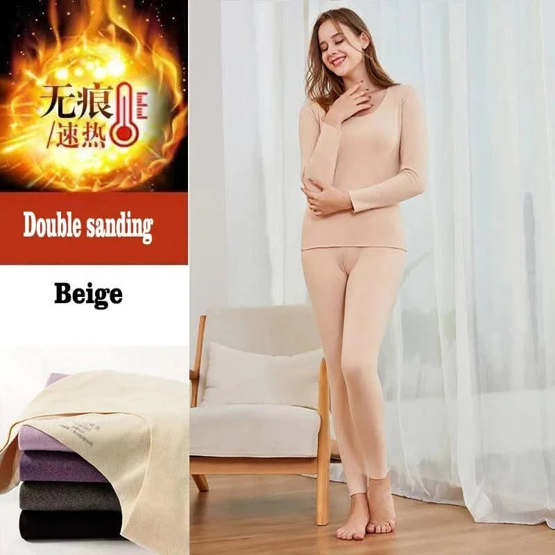 Thermal Underwear for Women Men - 2 Pack Sets Ultra Soft Long Pajama Set-Warm Base Layers with Fleece Lined for Cold Weather