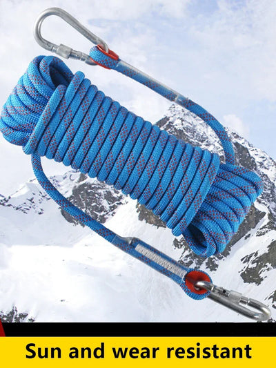 Thickened 10m Safety Life Rope Climbing Rope Static Rock Mountaineering Rope Outdoor Survival Fire Escape Car Rescue