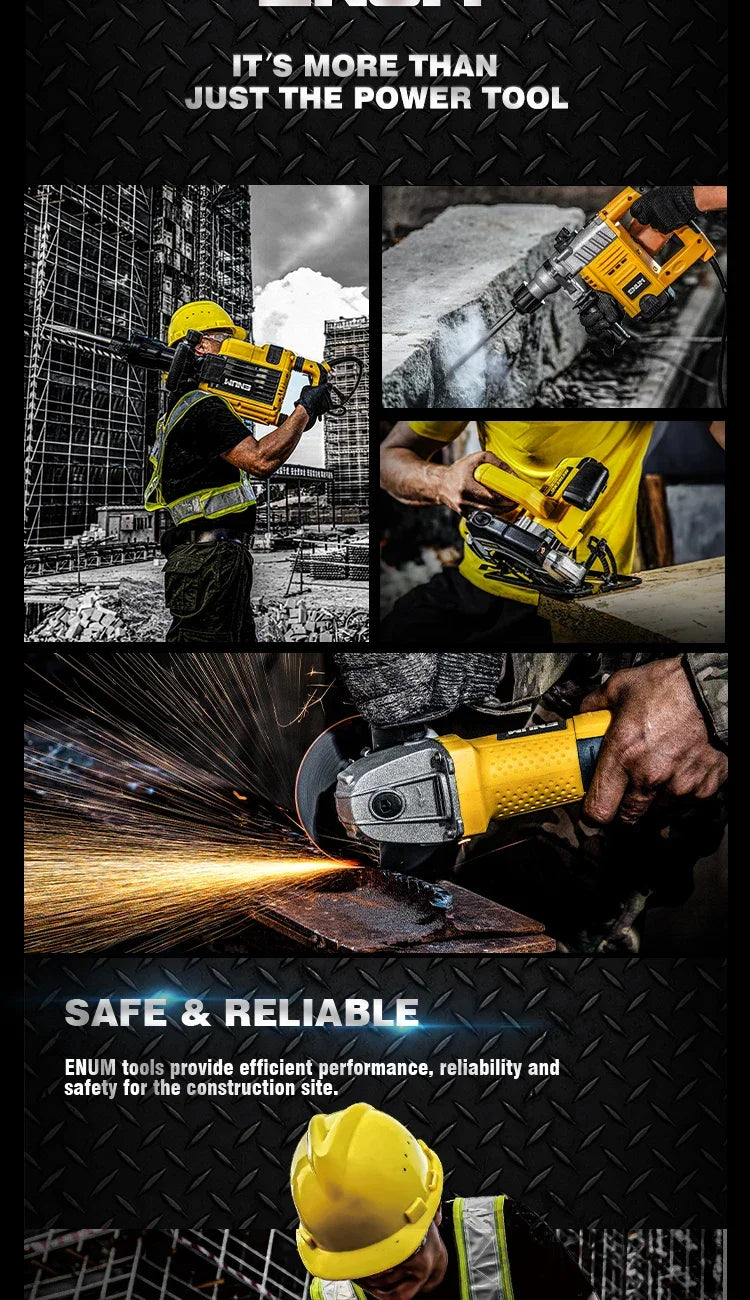 New Desgin Powerful 1800W Industrial Power Tools Hand Hold Electric Pick With Drill Bits