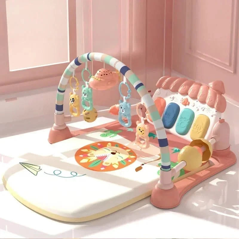Baby Toys Musical Play Mats Piano Gym Newborn Toys Tummy Time Mat Baby Teether & Padded For Toddlers Early Learning Education