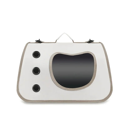 Portable Pet Carrier Bag for Small Dogs Cats Outdoor Foldable Cat Bag Breathable Cat Shoulder Bag Kitten Carrying Bag