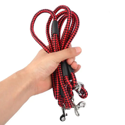 Durable 3 Way Couplers Rope Safety Cord Triple Pet Leashes Pet Supplies Braid Pet Rope Puppy Rope Leash Leash Lead Pet Leashes