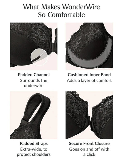 Front Closure Minimizer Bra for Women
