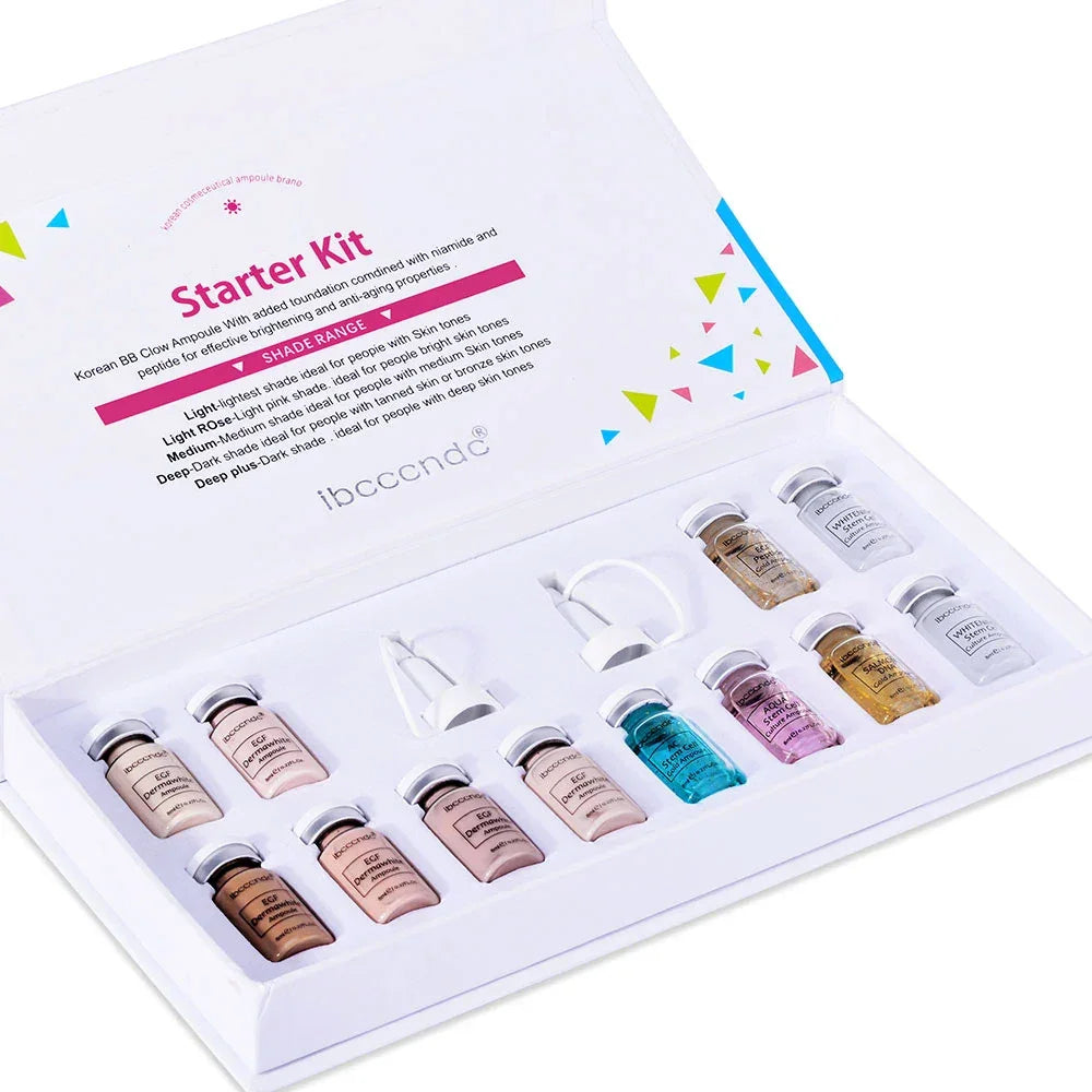 Korea BB Cream Glow Beginner Starter Kit Niacinamide/Peptide Face Skin Care Serum Essence
