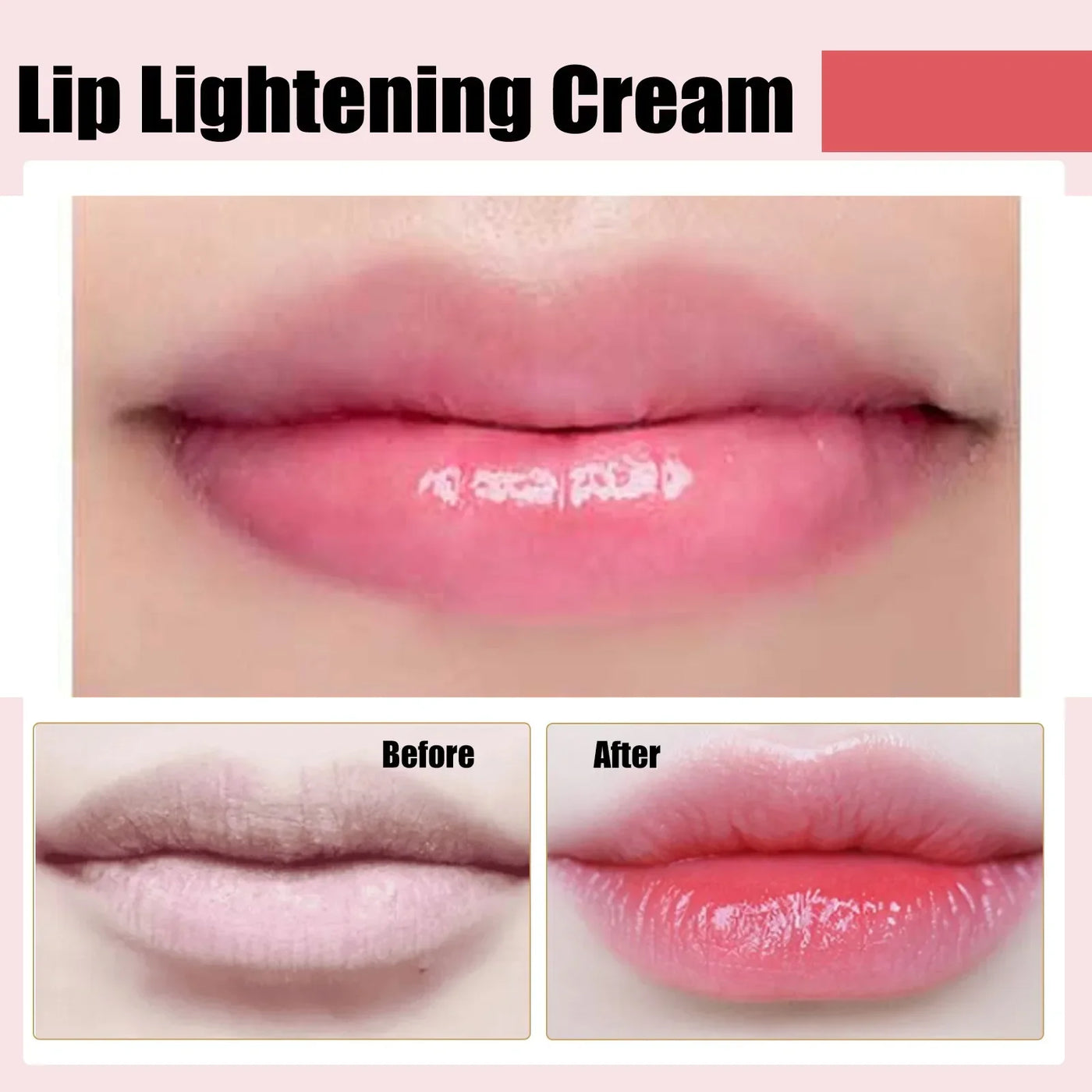 EELHOE Lip Lightening Cream Moisturizing Balm Whitening Brightening Nourishing Lipstick Remove Dark Lip Care Bleaching Cream 30g