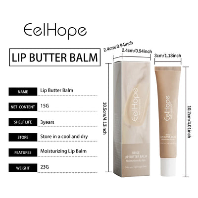 Eelhope Glossier Lip Balm Repair Lip Moisturizer Deep Nourishing Lip Shine Hydrating Skin Barrier Repair Care Korean Lip Balm