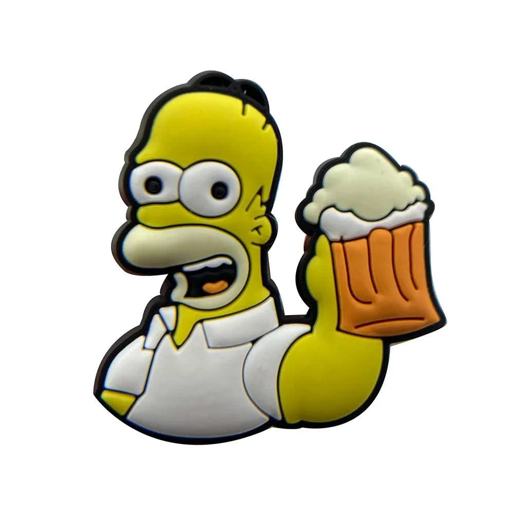 Single Sale 1pcs Cartoon Funny Shoe Charms PVC Accessories DIY Shoe Decoration For Clog Sandal Kids X-mas Gifts