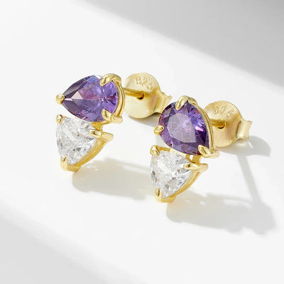 fine jewelry Sterling 925 silver jewelry wholesale Pear Cut Water Drop Zircon Stud Earrings Fine Jewelry for Women